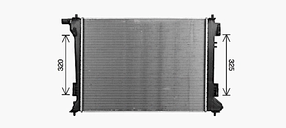 Radiador de esfriamento de motor 13576 TYC