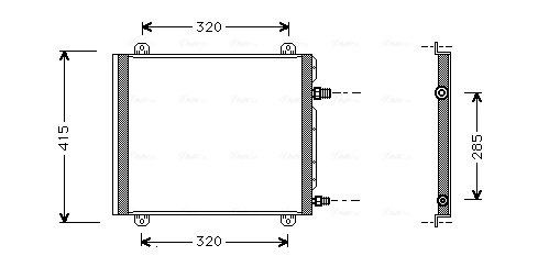  Radiador de aparelho de ar condicionado Renault Twingo I hatchback (C06) (1992 - 2007) I