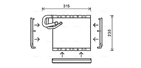 Compre K68012685AA Fiat/Alfa/Lancia Vaporizador de aparelho de ar condicionado