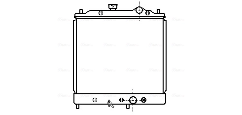 Radiador de esfriamento de motor Mitsubishi Lancer IV C6A, C7A ao melhor preço