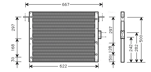 Radiador de aparelho de ar condicionado para Land Rover Range Rover LP, P38A