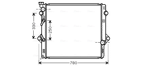 1640038251 Toyota Radiador de esfriamento de motor
