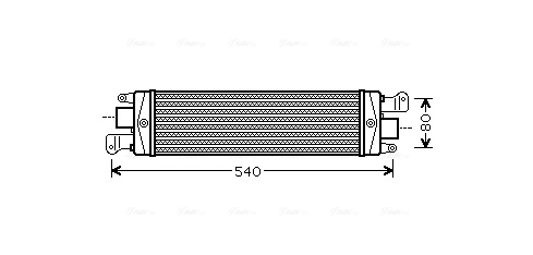 Radiador de intercooler para Fiat Palio 178BX
