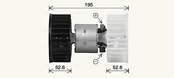 Motor de ventilador de forno (de aquecedor de salão) 0130063026 Bosch