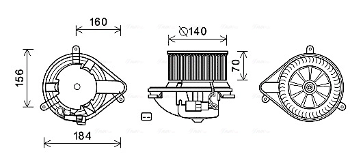 Motor de ventilador de forno (de aquecedor de salão) Polcar 6007NU9 preço, a partir de 80,66 USD