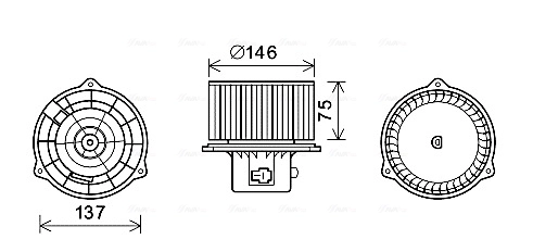 Motor de ventilador de forno (de aquecedor de salão) LFH0817 Luzar