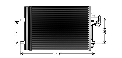 Radiador de aparelho de ar condicionado para Land Rover Freelander L359