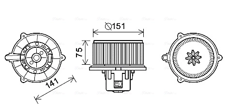 Motor de ventilador de forno (de aquecedor de salão) Polcar 4113NU1 preço, a partir de 62,99 USD
