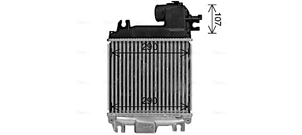 TO4758 AVA Radiador de intercooler