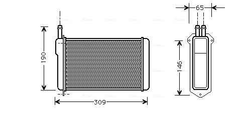 Compre 11028101100 Lada Radiador de forno (de aquecedor)