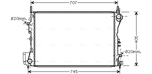 Radiador de esfriamento de motor Polcar 551808A7 preço, a partir de 112,42 USD
