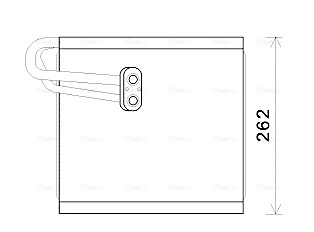 Vaporizador de aparelho de ar condicionado para Hyundai I40 VF