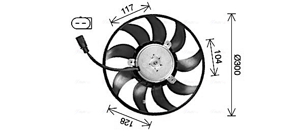 Ventilador elétrico de esfriamento montado (motor + roda de aletas) Cupra FORMENTOR  KM7, KMP ao melhor preço