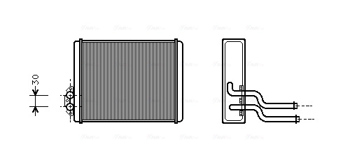 Radiador de forno (de aquecedor) 3343568 Volvo