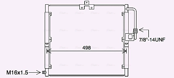  Radiador de aparelho de ar condicionado Mercedes G I SUV (W463) (1989 - 2018) I