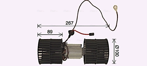 Motor de ventilador de forno (de aquecedor de salão) para Ford Sierra BNC