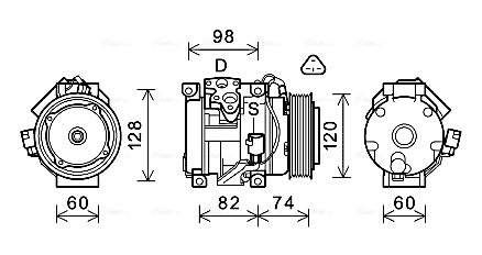 Compressor de aparelho de ar condicionado Toyota Hiace IV H1, H2 ao melhor preço