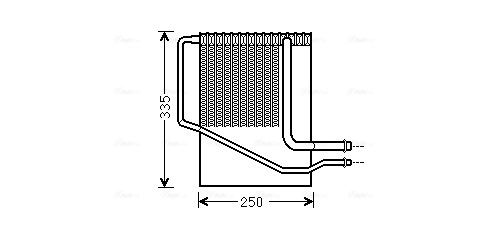 Vaporizador de aparelho de ar condicionado Chrysler Voyager III RG, RS ao melhor preço
