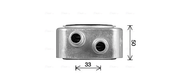 Radiador de óleo (frigorífico), debaixo de filtro AVA RT3678 preço, a partir de 69,32 USD