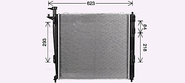 KA2304 AVA Radiador de esfriamento de motor