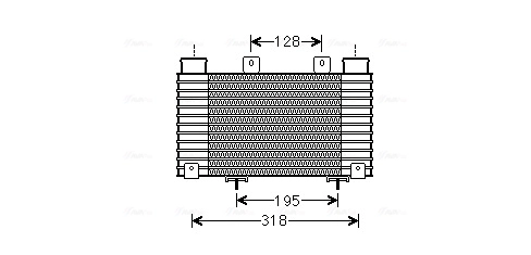 Radiador de intercooler para Ford Ranger ET