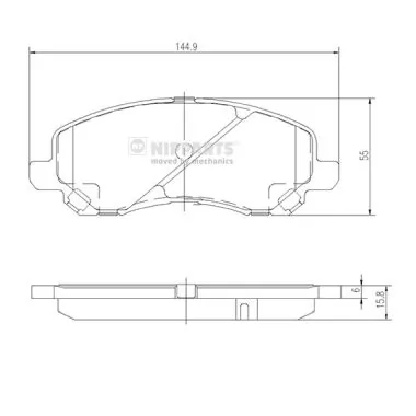 Compre Sapatas do freio dianteiras de disco Dodge Caliber 
