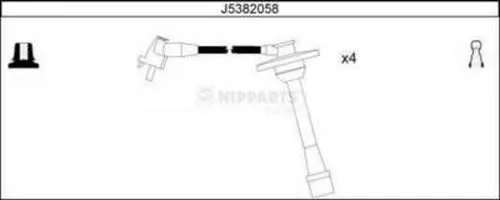 50071 Seiwa Fios de alta voltagem, kit