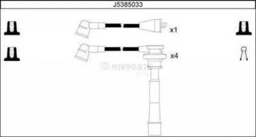 Fios de alta voltagem, kit Mitsubishi L 200 III K60, K70