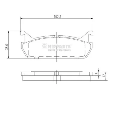 Sapatas do freio traseiras de disco Mazda 323 F IV BG