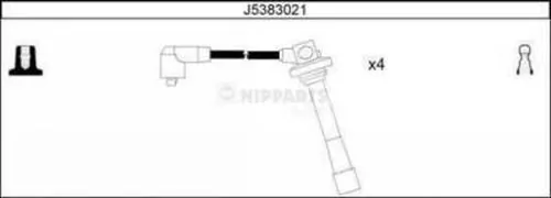 Fios de alta voltagem, kit FS0118140 Toyota
