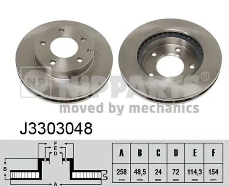 Disco do freio dianteiro para Mazda 323 F VI BJ
