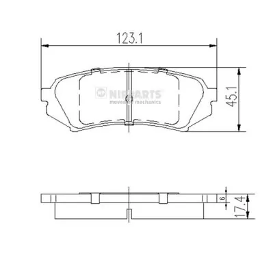 Sapatas do freio traseiras de disco Toyota Land Cruiser 100 J10