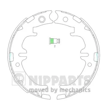  Sapatas do freio de estacionamento Toyota RAV4 I Cabrio SUV (SXA 10) (1997 - 2000) I Cabrio