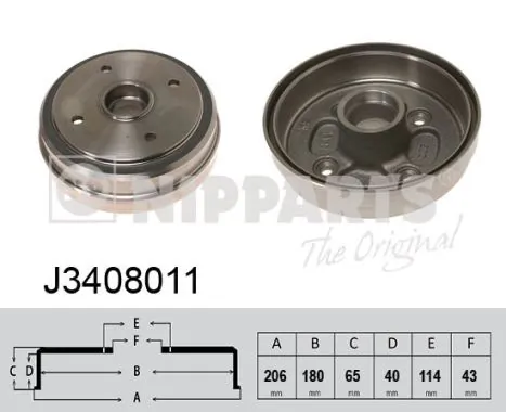  Tambor do freio traseiro Suzuki Alto III hatchback (EF) (1994 - 2002) III