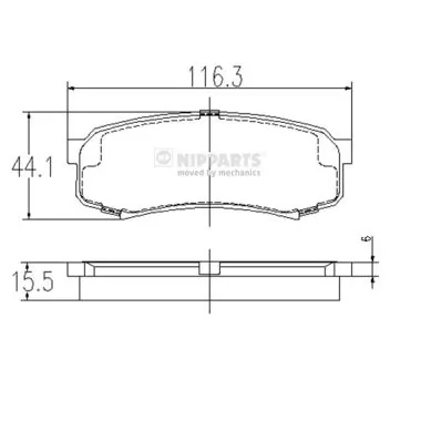1639379280 Peugeot/Citroen Sapatas do freio traseiras de disco