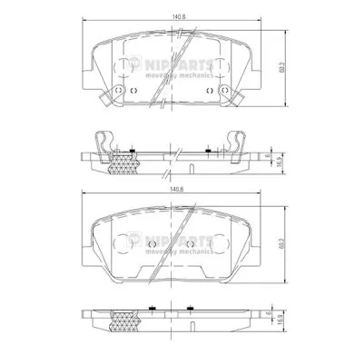Sapatas do freio dianteiras de disco Hyundai/Kia 581012MA10 preço, a partir de 47,37 USD