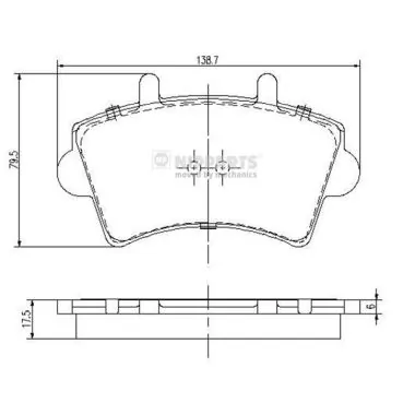 DP56006 Brembo Sapatas do freio dianteiras de disco