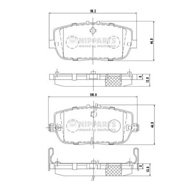 Compre Sapatas do freio traseiras de disco Mazda MX-5 4