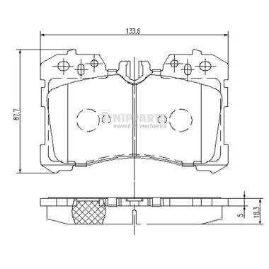Sapatas do freio dianteiras de disco para Lexus LS 600H/600HL UVF4