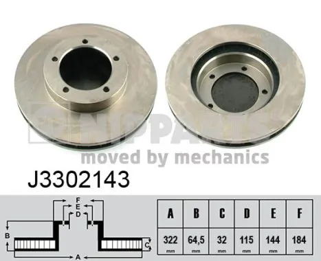 4351260140 Toyota Disco do freio dianteiro