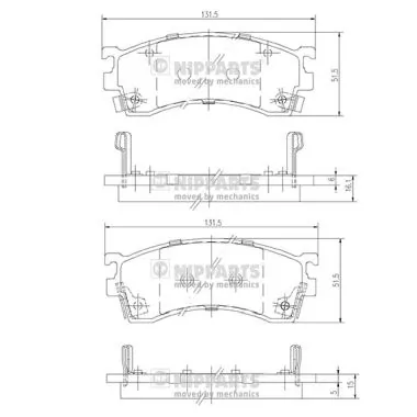 Compre Sapatas do freio dianteiras de disco Mazda 626 3