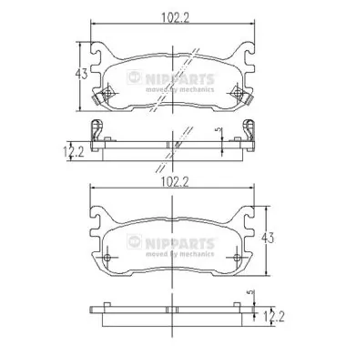 Sapatas do freio traseiras de disco Mazda 323 preço, a partir de 30,63 USD