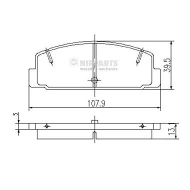 Sapatas do freio traseiras de disco Mazda 323 preço, a partir de 22,41 USD