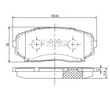 Compre BT432001AA Ford Sapatas do freio dianteiras de disco