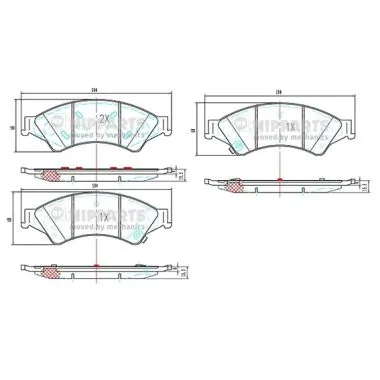 Sapatas do freio dianteiras de disco Mazda UCYE3323Z preço, a partir de 24,14 USD