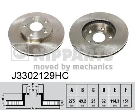  Disco do freio dianteiro Toyota RAV4 II SUV (XA2) (2000 - 2005) II