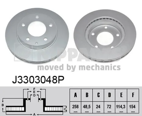 Disco do freio dianteiro Mazda 323 F VI BJ