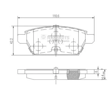 Compre 6E5Z2200B Ford Sapatas do freio traseiras de disco