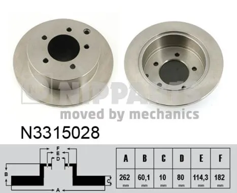 Compre MN116332 Chrysler Disco do freio traseiro