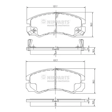 Sapatas do freio dianteiras de disco Honda 8970352570 preço, a partir de 28,09 USD